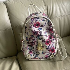 Juicy Couture floral backpack purse